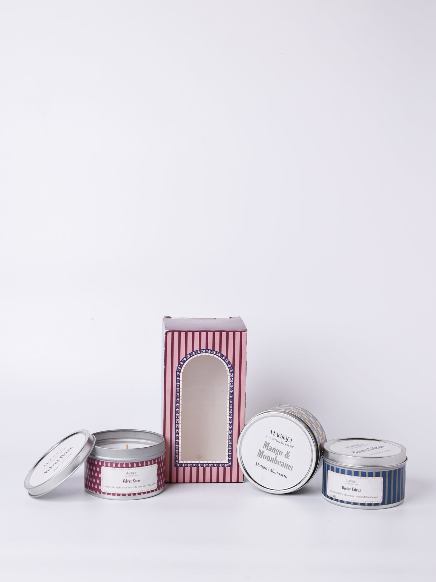 Magique by The Wishing Chair - Starlight Collection Wax Candle Tins Set of 3 Gift Box