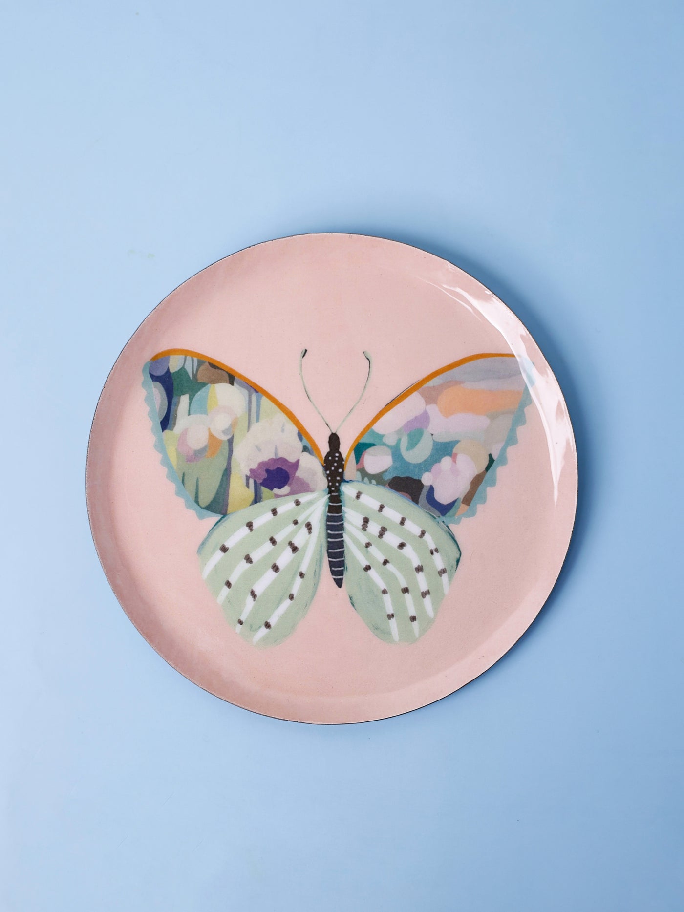 Butterfly Bloom Metal Wall Plates - Set of 3