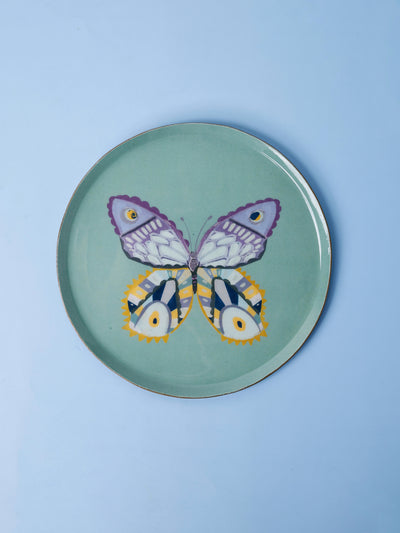 Butterfly Bloom Metal Wall Plates - Set of 3