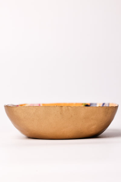 Bloom Room Metal Nut Bowl - Yellow