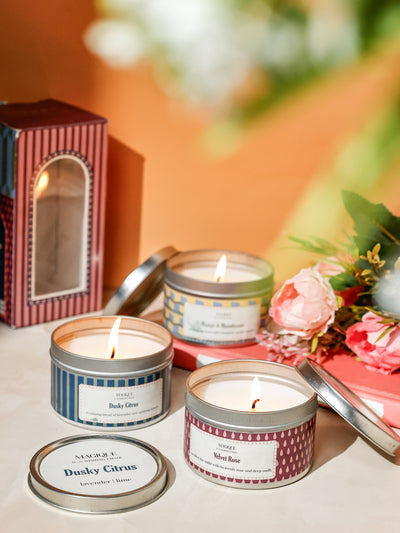 Magique by The Wishing Chair - Starlight Collection Wax Candle Tins Set of 3 Gift Box