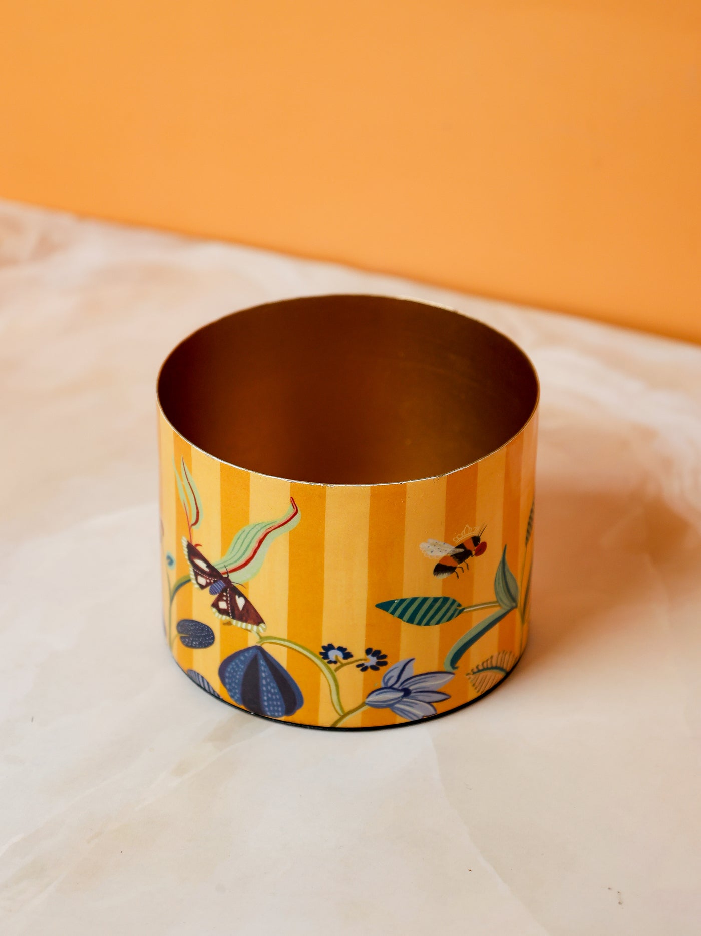 Bloom Room Metal Canister - Yellow