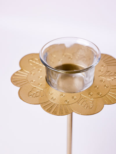 Phool Large Tealight Holders with Stand Gift Box - Set of 2