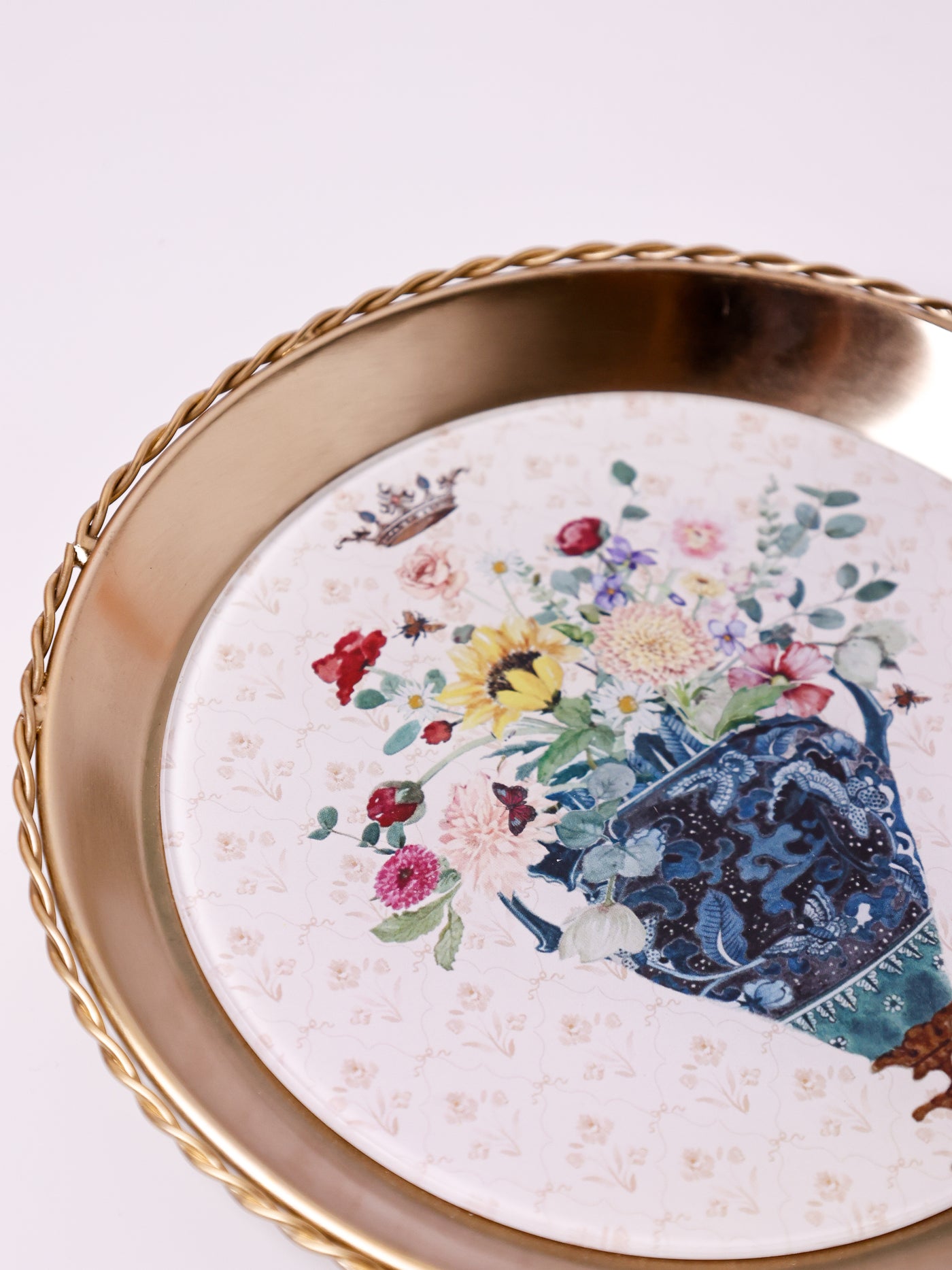 Vase Metal Wall Plate