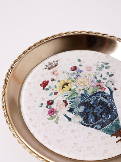 Vase Metal Wall Plate