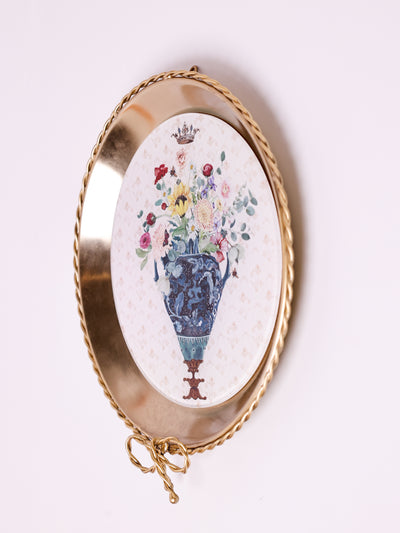 Vase Metal Wall Plate