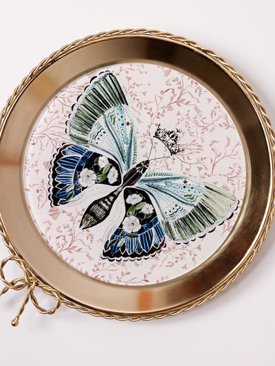 Butterfly Metal Wall Plate