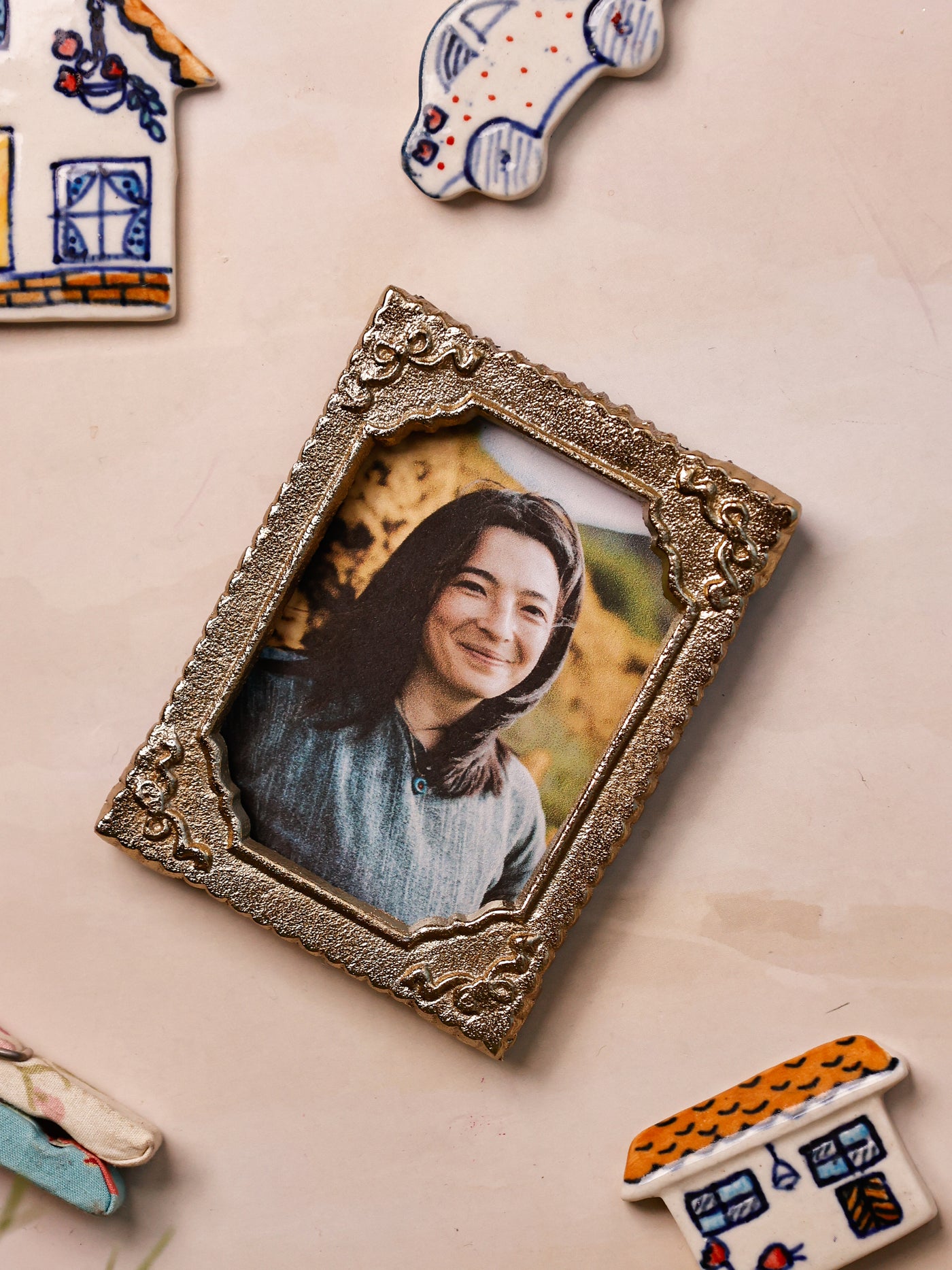 Bowette Metal Fridge Magnet Photoframe