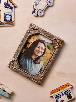 Bowette Metal Fridge Magnet Photoframe