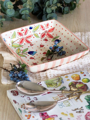 Aiden Handpainted Square Platter - The Wishing Chair