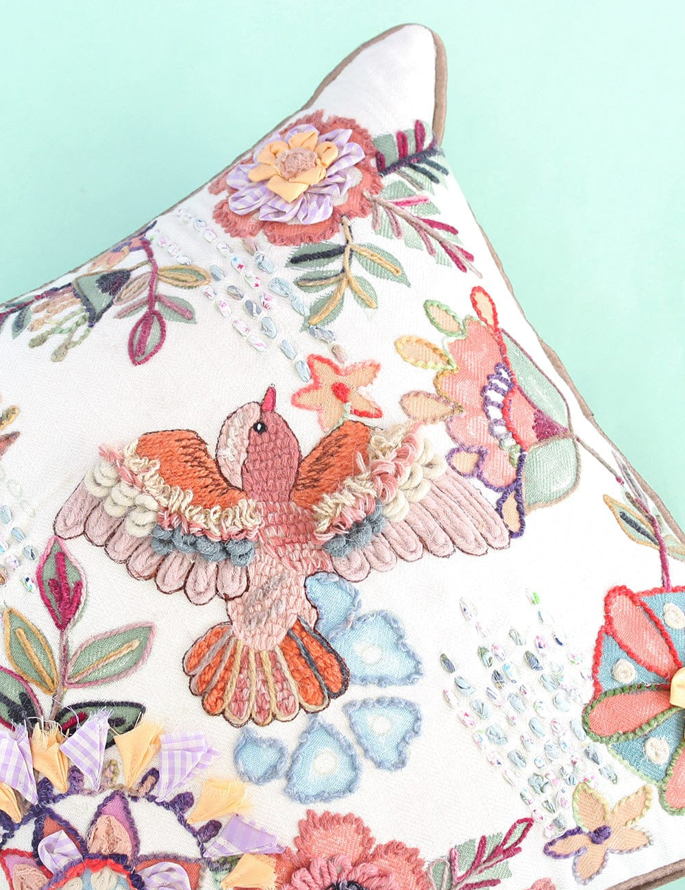 Alice Embroidered Cushion Cover - The Wishing Chair