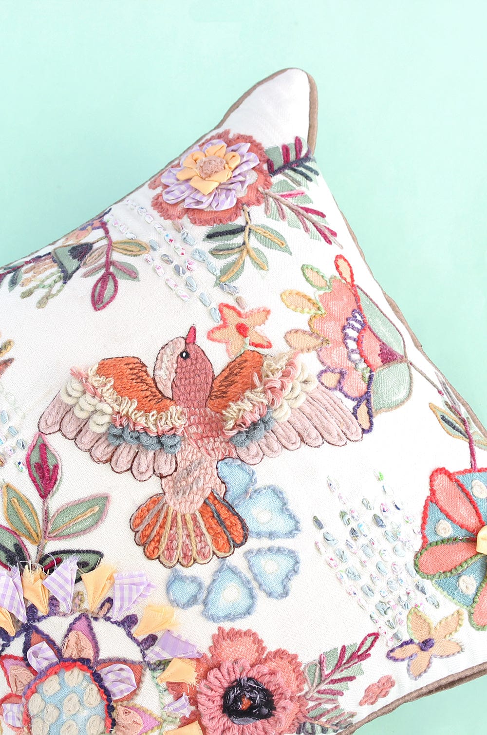Alice Embroidered Cushion Cover - The Wishing Chair