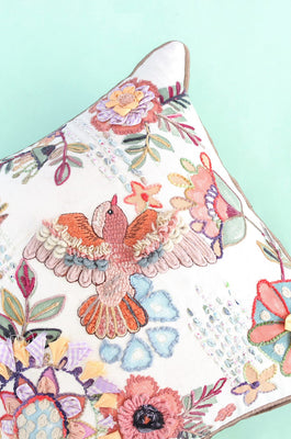 Alice Embroidered Cushion Cover - The Wishing Chair