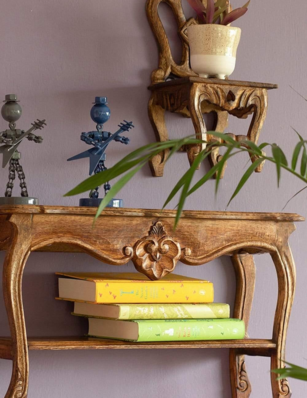 Alice Mini Chair Handcrafted Wooden Wall Shelf - The Wishing Chair