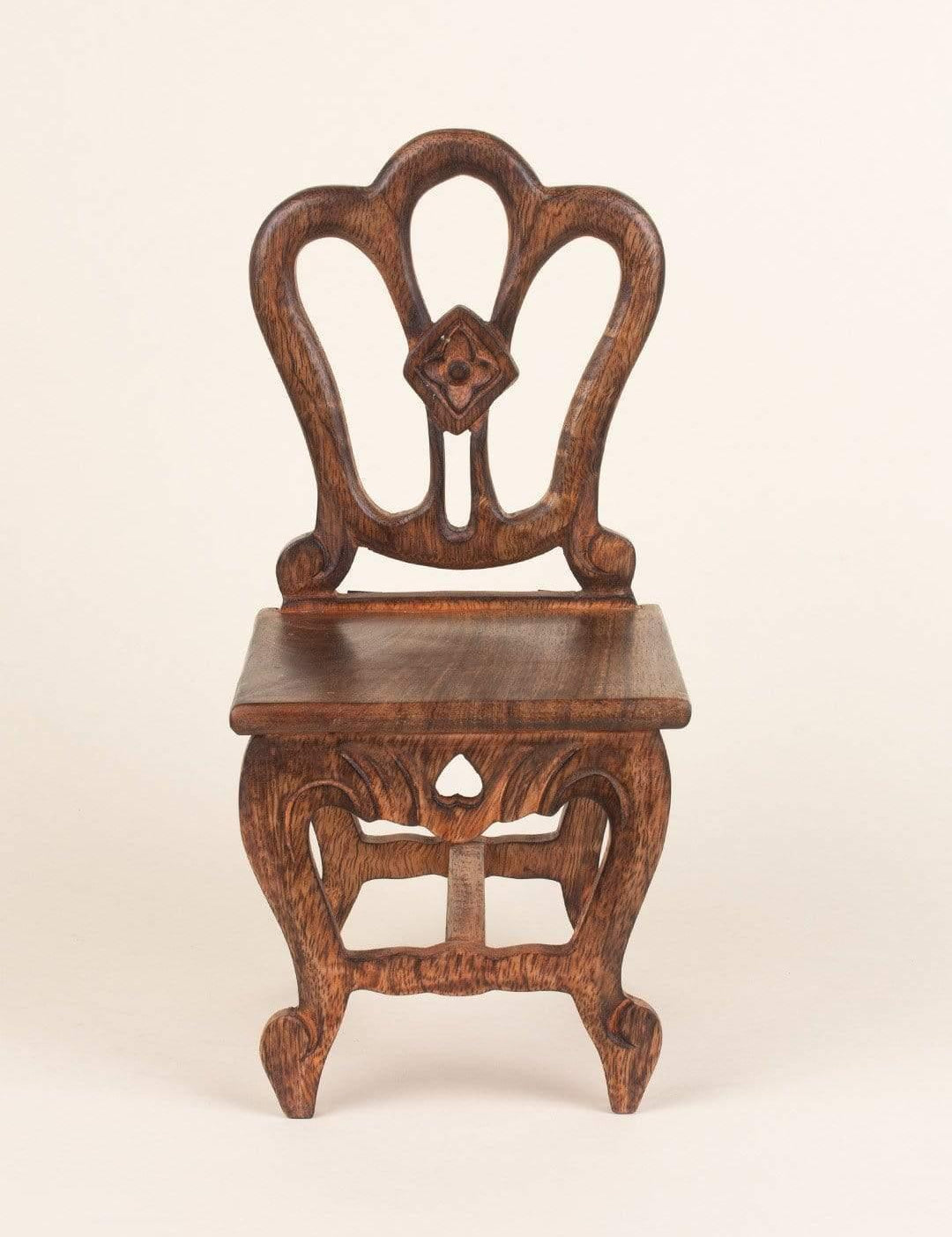 Alice Mini Chair Handcrafted Wooden Wall Shelf - The Wishing Chair