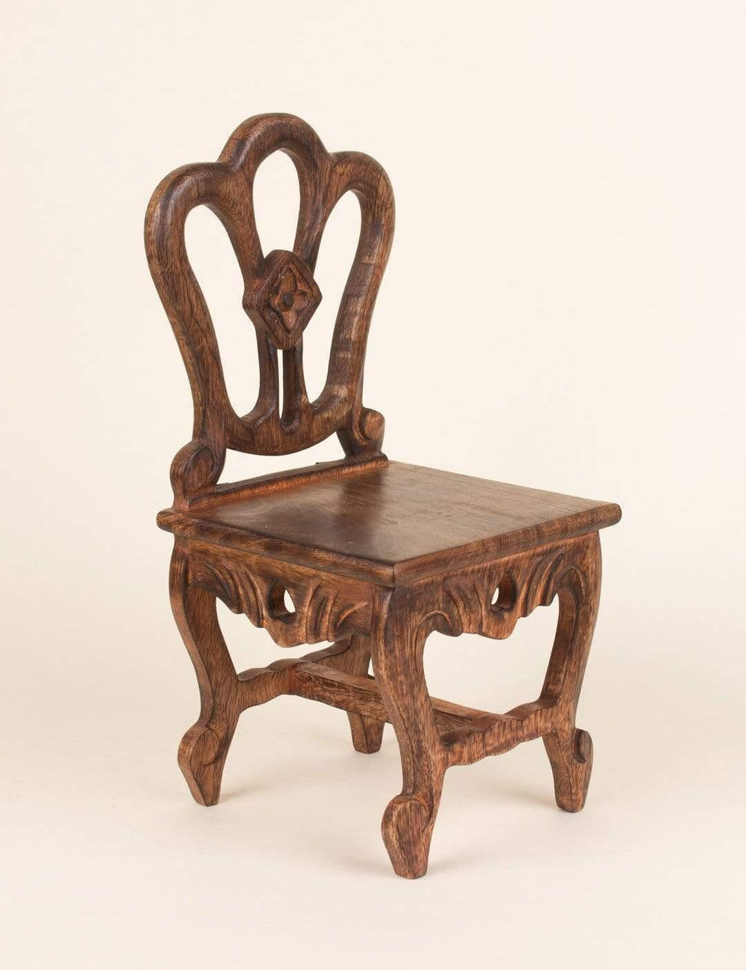 Alice Mini Chair Handcrafted Wooden Wall Shelf - The Wishing Chair