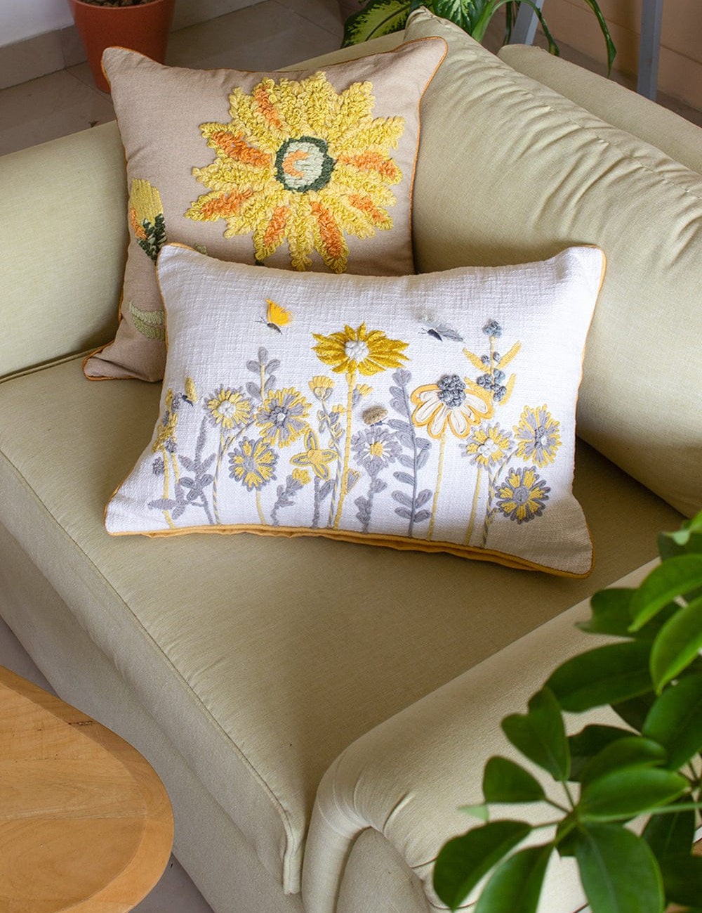 Asa Embroidered Cushion Cover - The Wishing Chair