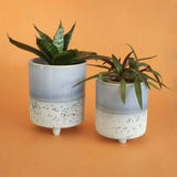 Azure Three Legged Ceramic Planters - Set of 2 - The Wishing Chair