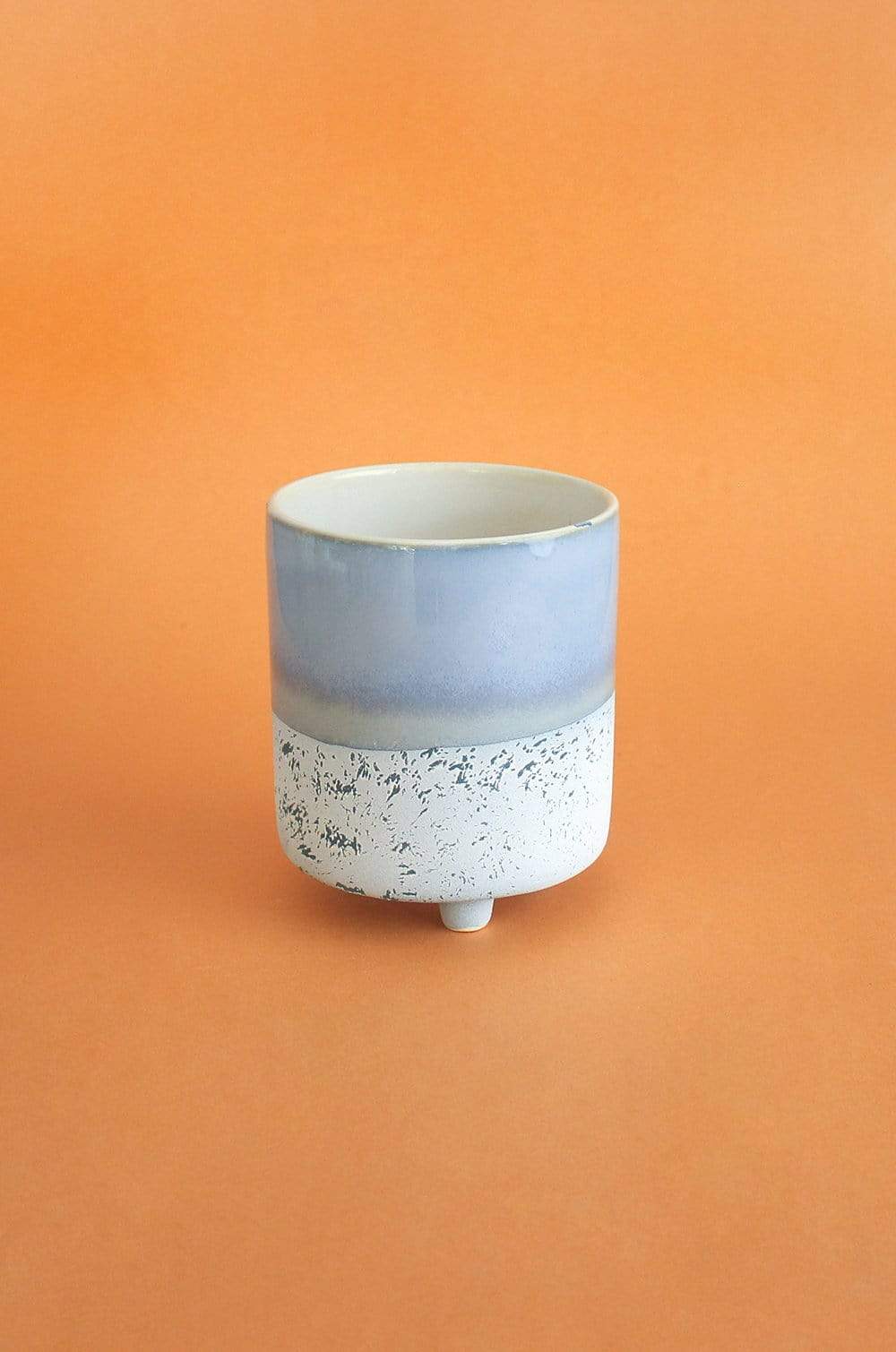 Azure Three Legged Ceramic Planters - Set of 2 - The Wishing Chair