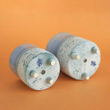 Azure Three Legged Ceramic Planters - Set of 2 - The Wishing Chair