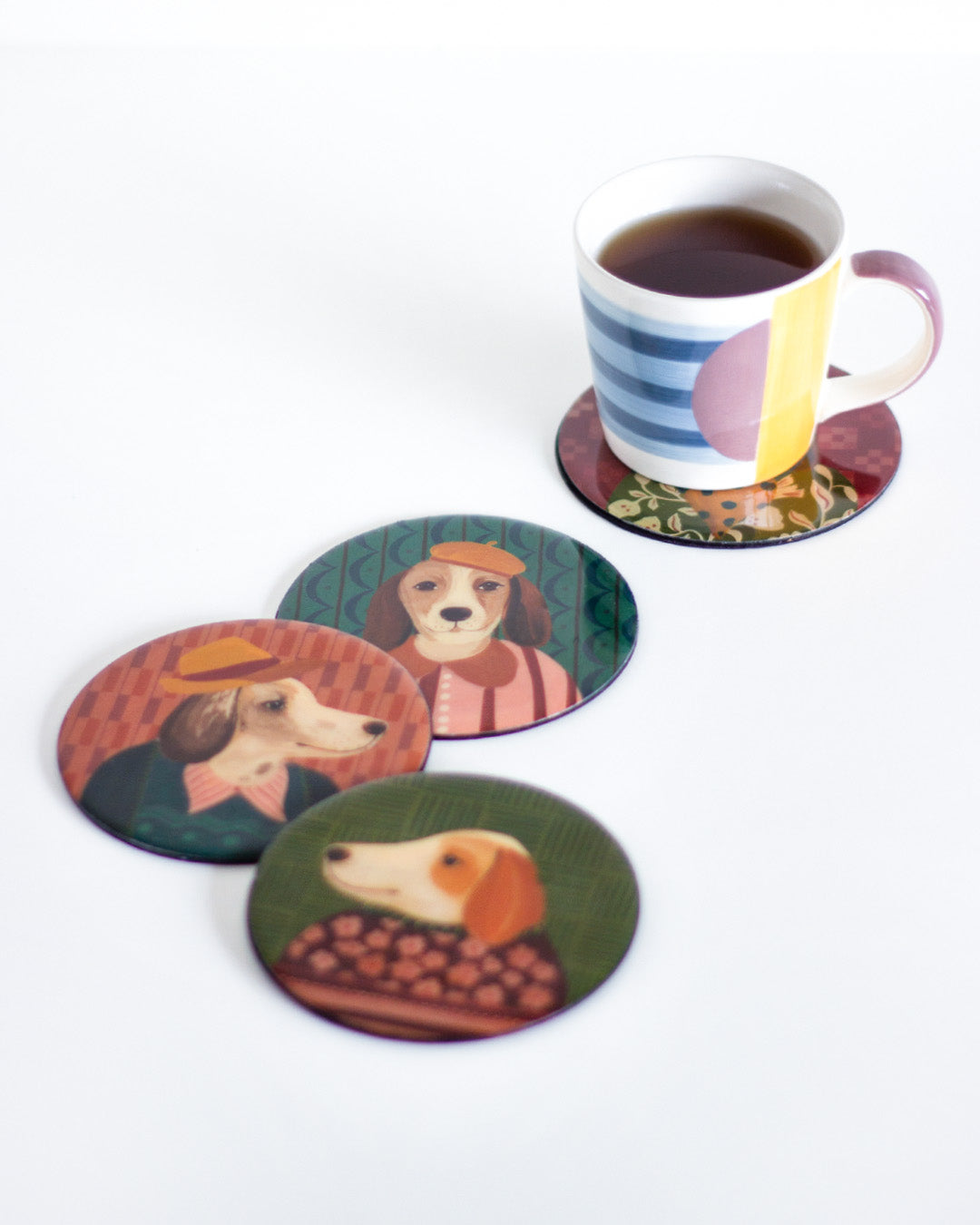 Baron Metal Coasters - Set of 4