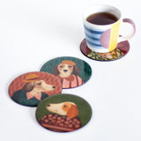 Baron Metal Coasters - Set of 4