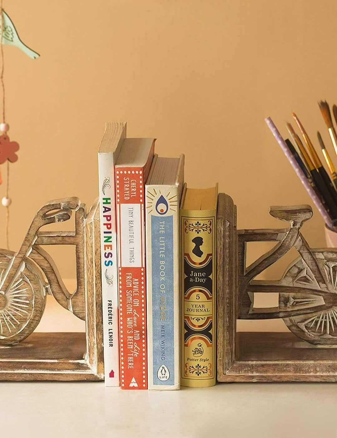 Bicycle Wooden Bookends - The Wishing Chair