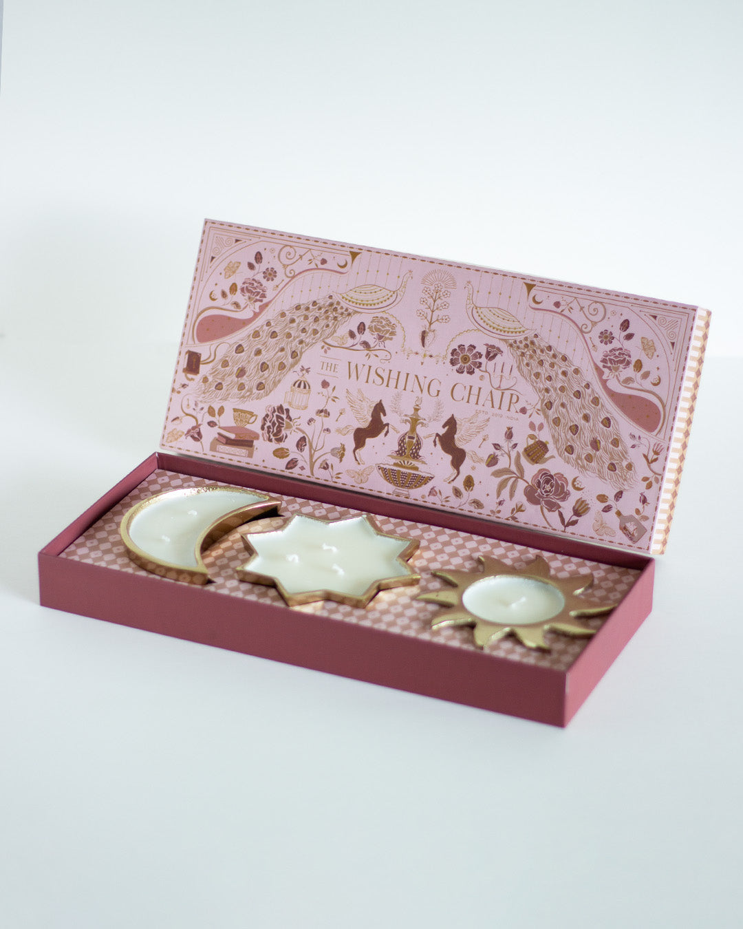 Celestial Metal Diyas Gift Box