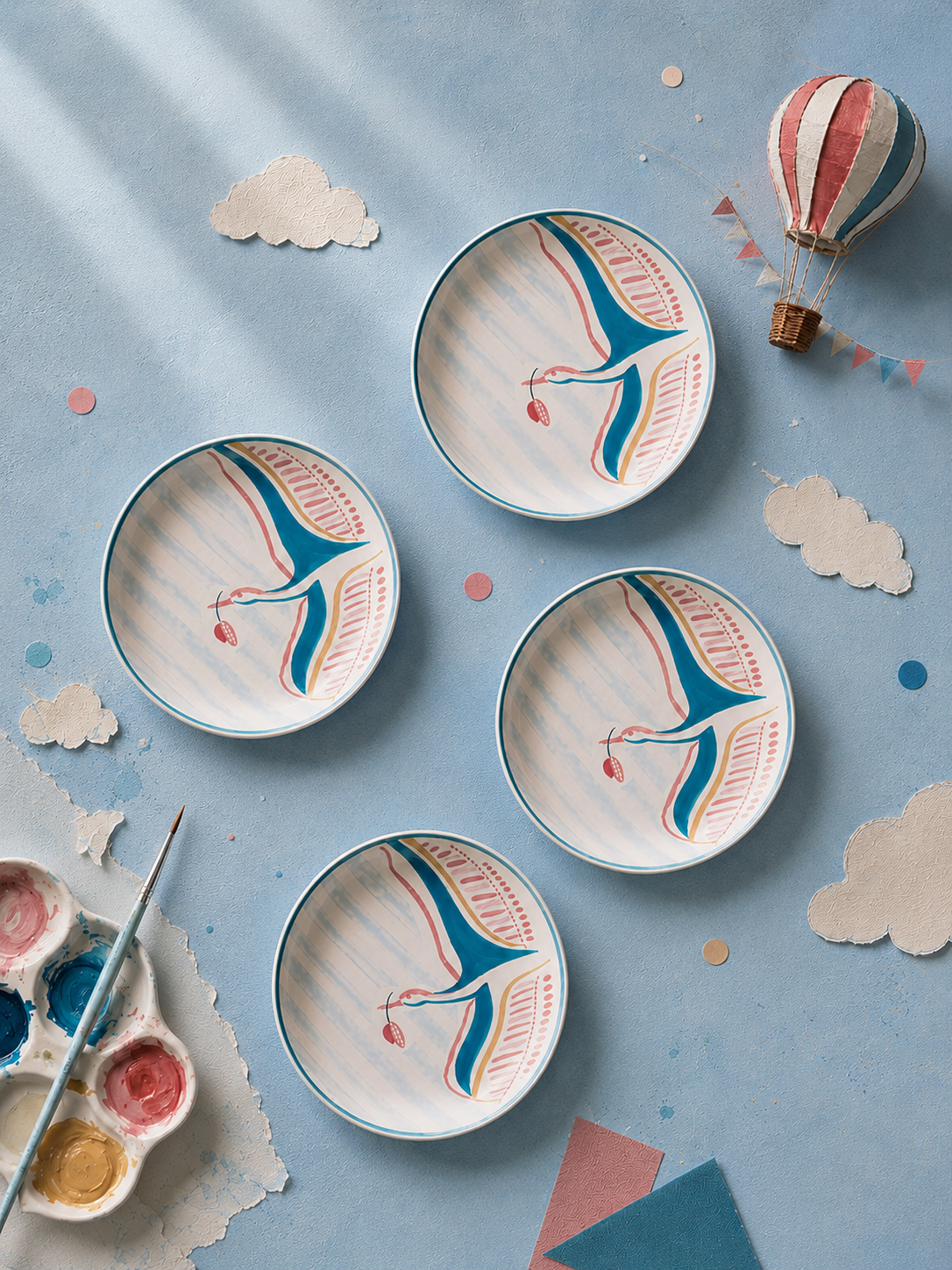 Hand painted Serveware