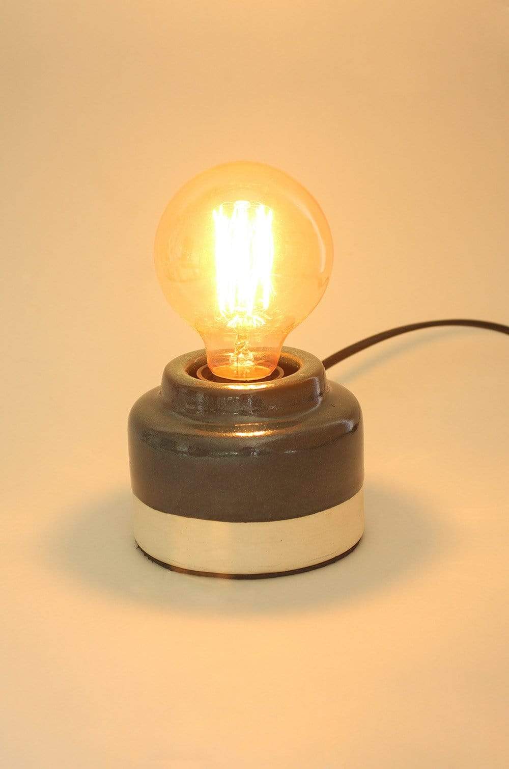 Dalia Ceramic Desk Lamp With Edison Bulb - The Wishing Chair
