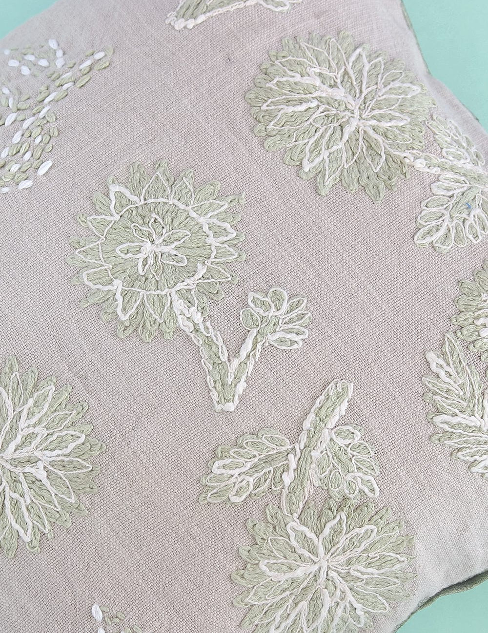 Dew Drops Embroidered Cushion Cover - The Wishing Chair