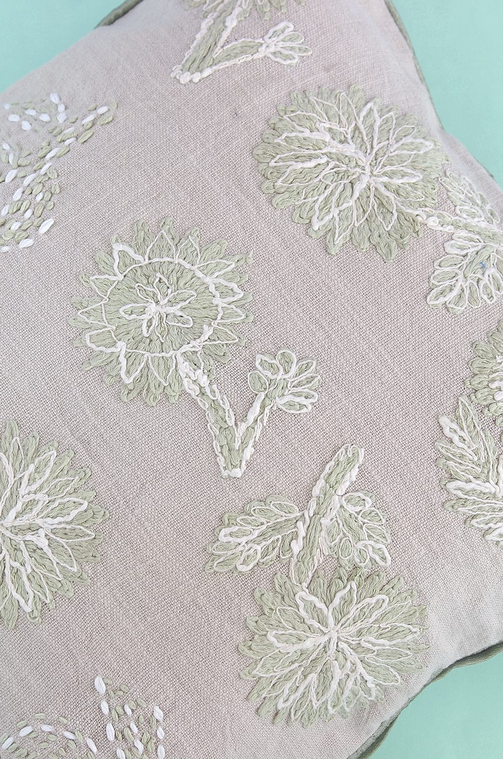 Dew Drops Embroidered Cushion Cover - The Wishing Chair