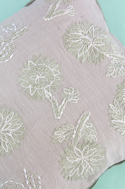 Dew Drops Embroidered Cushion Cover - The Wishing Chair