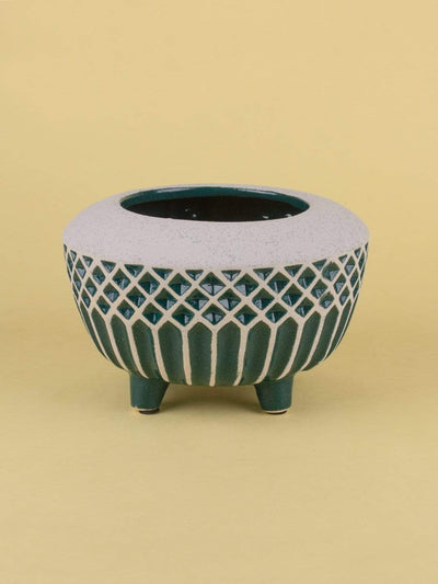 Emerald Ceramic Planter - The Wishing Chair