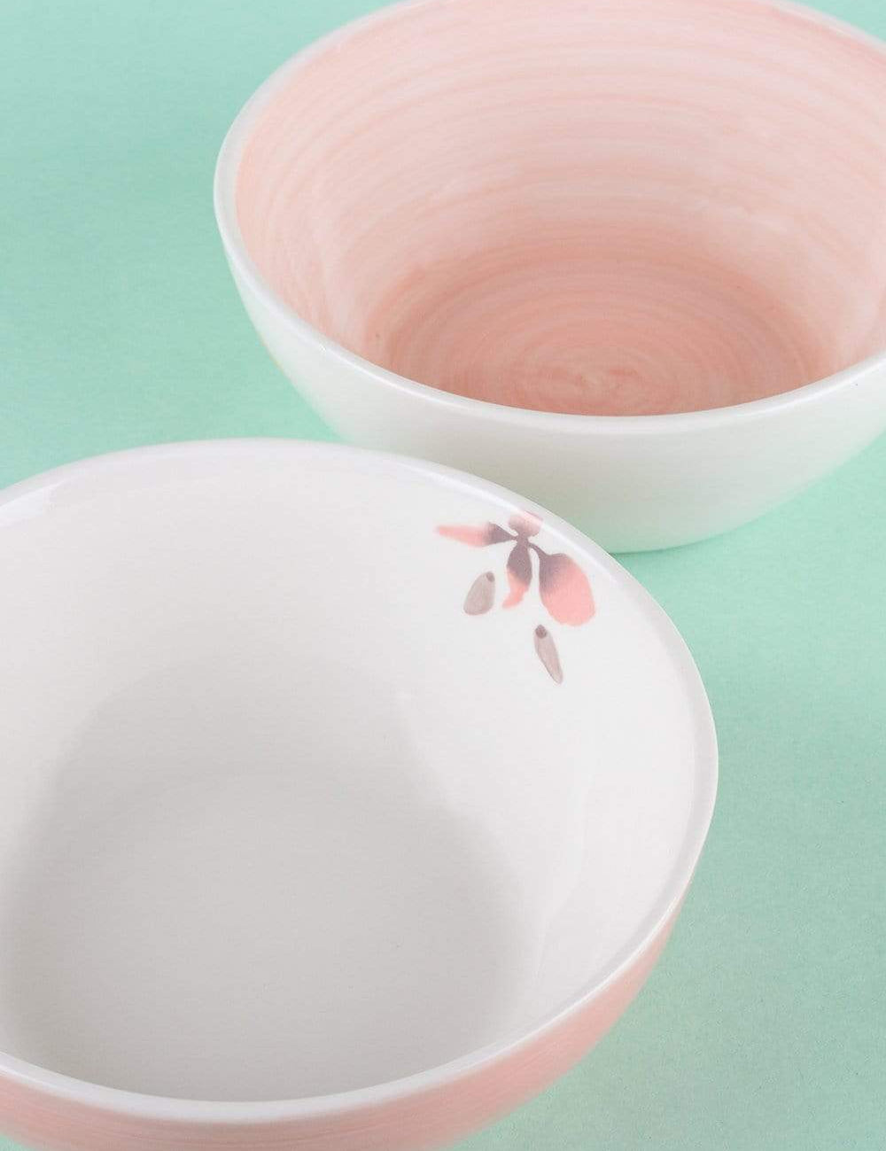 Floral Lace Handpainted Bowl - Set of 2 - The Wishing Chair