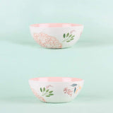 Floral Lace Handpainted Bowl - Set of 2 - The Wishing Chair