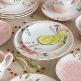 Floral Lace Handpainted Dessert Plate- Set of 4 - 6 inches - The Wishing Chair