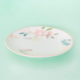 Floral Lace Handpainted Dinner Plates- Set of 6 - 8 inches - The Wishing Chair