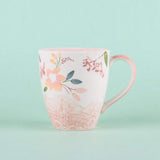 Floral Lace Handpainted Mug - Set of 2 - The Wishing Chair