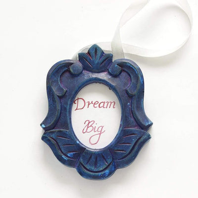 Fluer De Lis Photoframe / Navy - The Wishing Chair