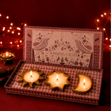 Celestial Metal Diyas Gift Box