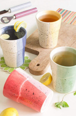 Gigi Ceramic Water Tumblers- Set of 4 - The Wishing Chair