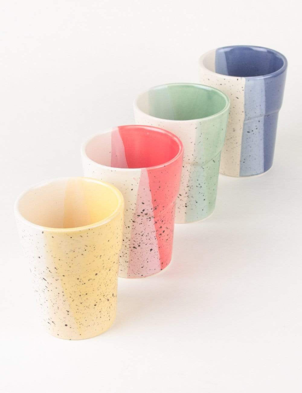 Gigi Ceramic Water Tumblers- Set of 4 - The Wishing Chair