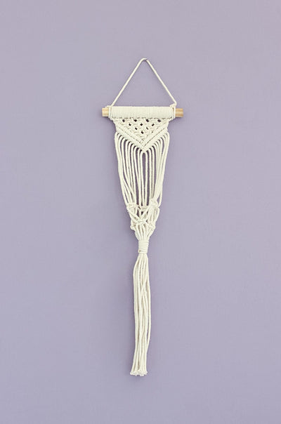 Glow Green Macrame Knotted Planter Hanging - The Wishing Chair