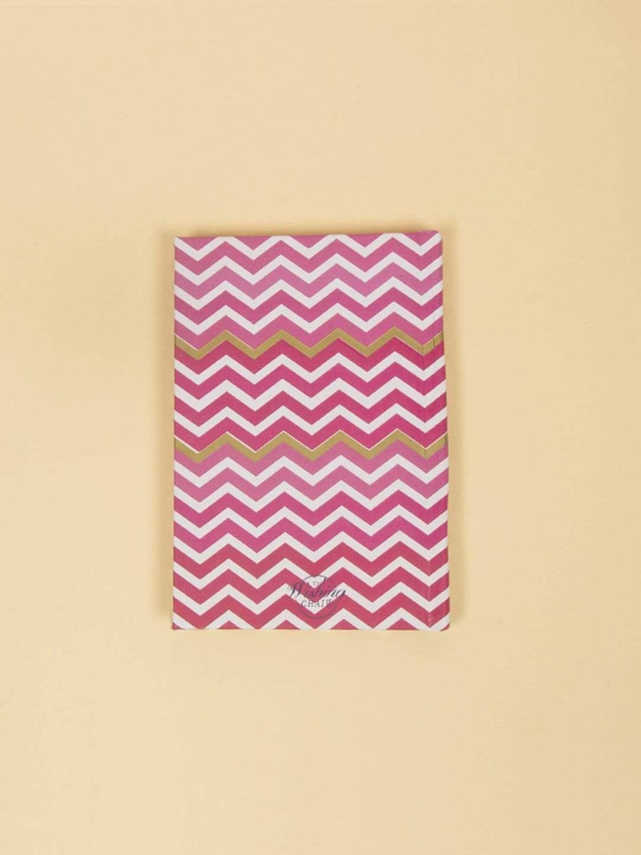Gold Foiling Pocket Notebook -chevron - The Wishing Chair