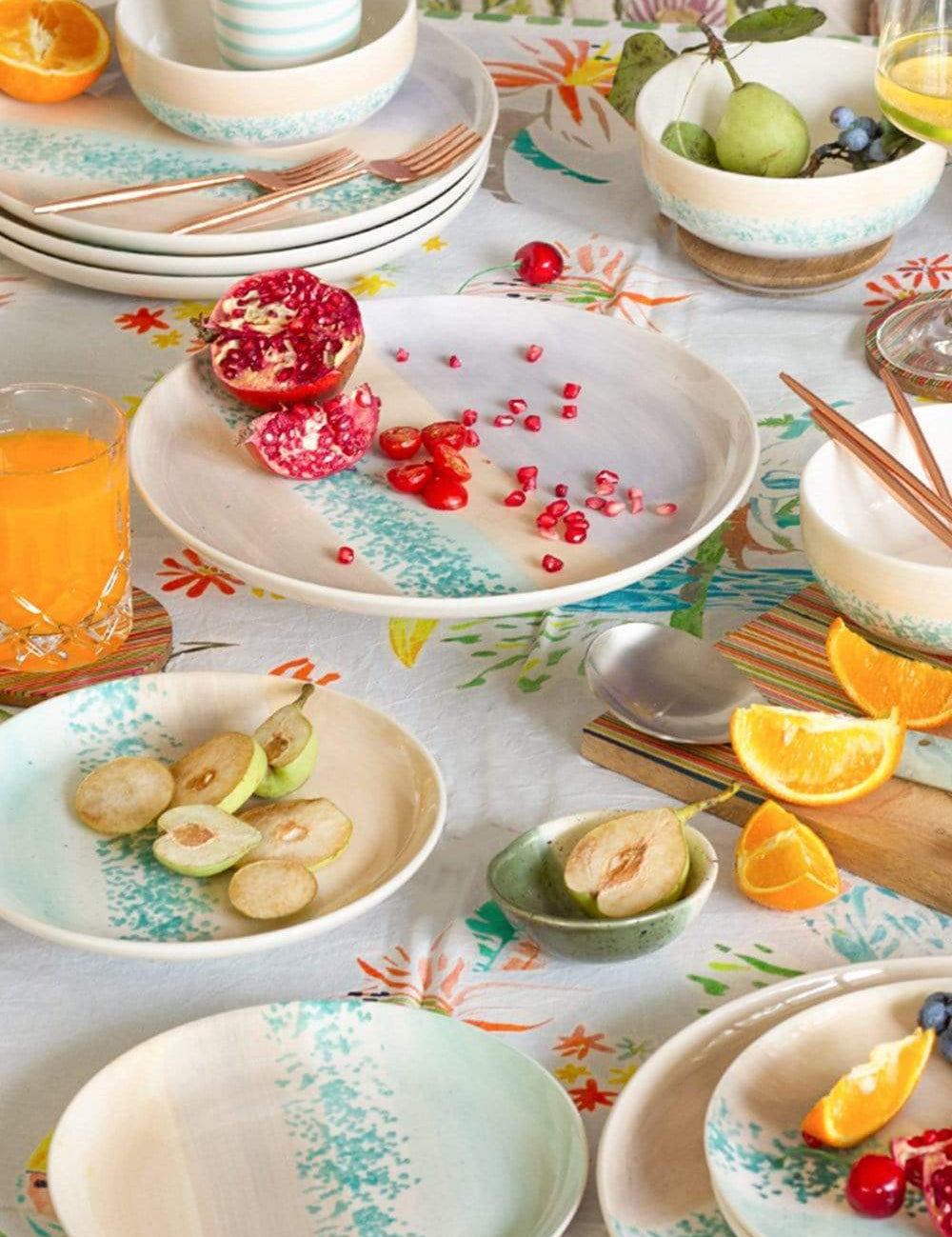 Herman Handpainted Dessert Plate - Set of 4 - The Wishing Chair