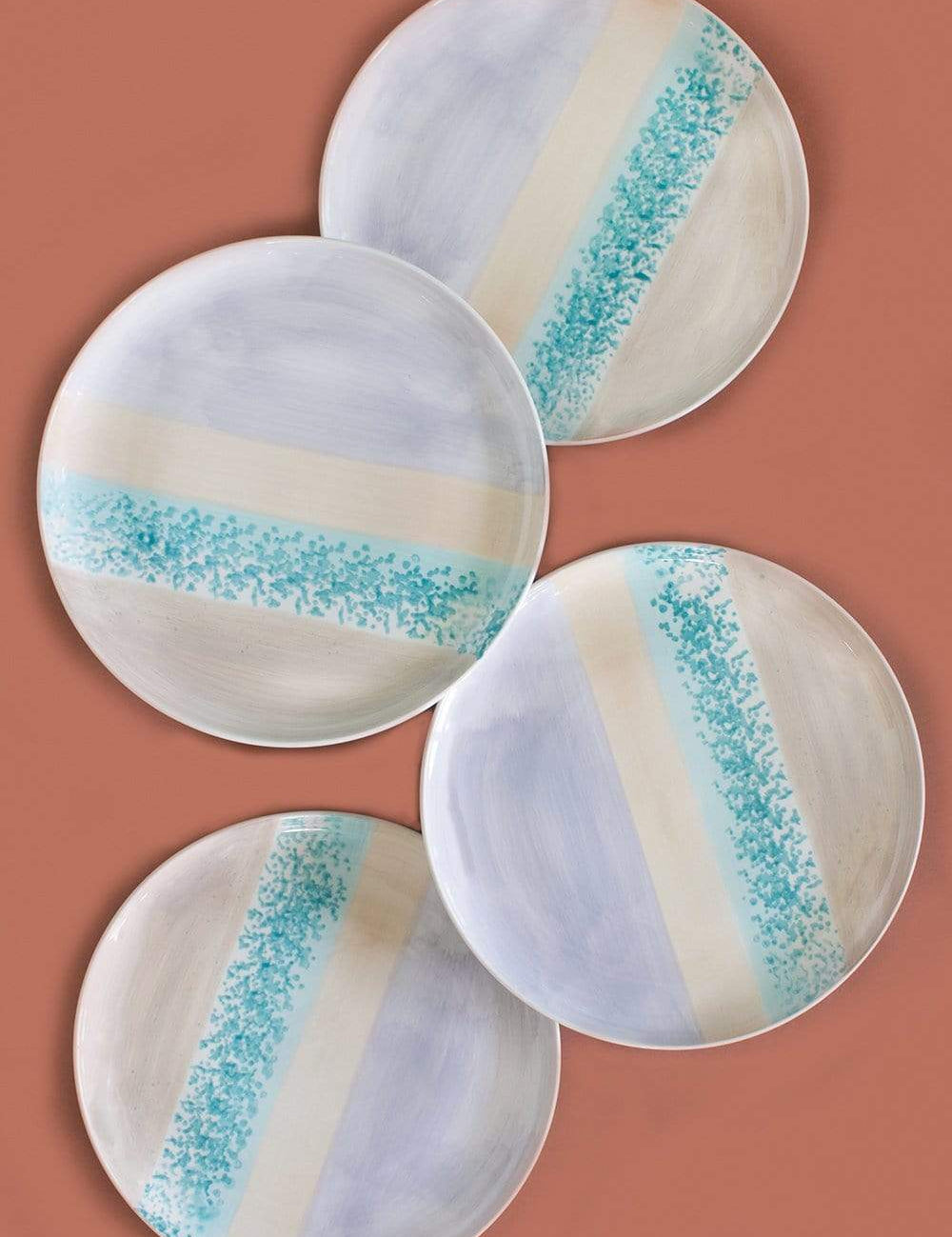 Herman Handpainted dinner plate set of 4 - The Wishing Chair