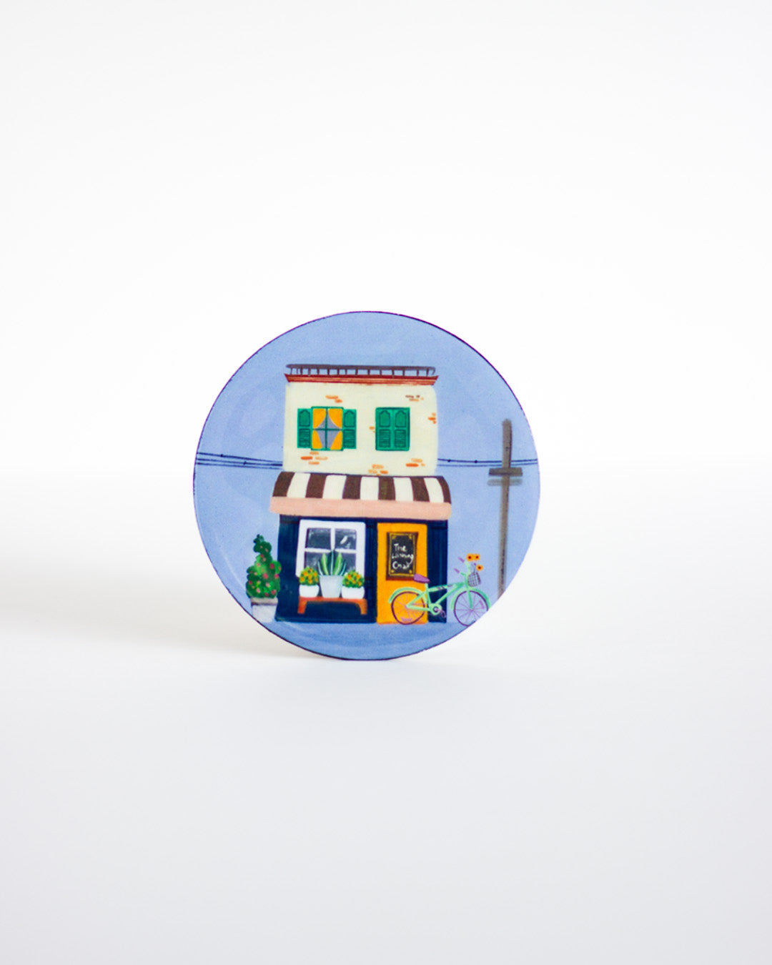 High Street Metal Coasters - Set of 4