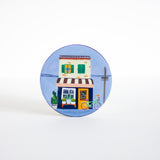 High Street Metal Coasters - Set of 4