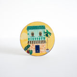 High Street Metal Coasters - Set of 4